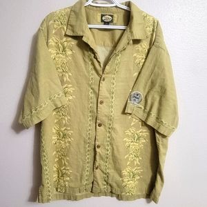 Mens Size XL Tommy Bahama Tropical/Hawaiin Casual Button Up Shirt With Pineapple
